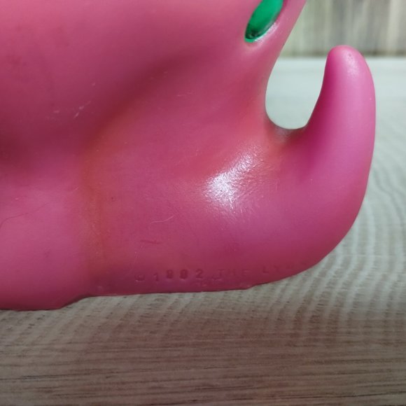 The Lyons Group Barney the Dinosaur Coin Bank Back to School Vintage 1992 7" - Picture 8 of 9